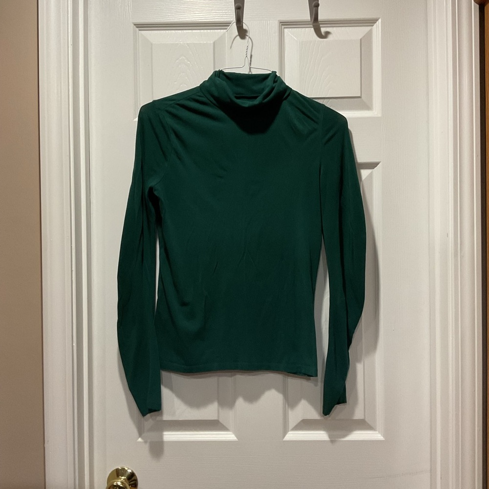 Talbots Dark Green Long Sleeve Turtleneck